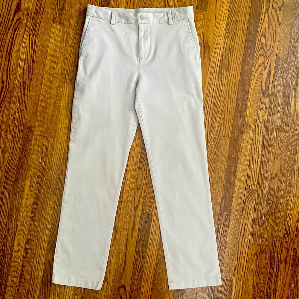 Vineyard Vines Size 18 Boys Breaker stretch khaki pants